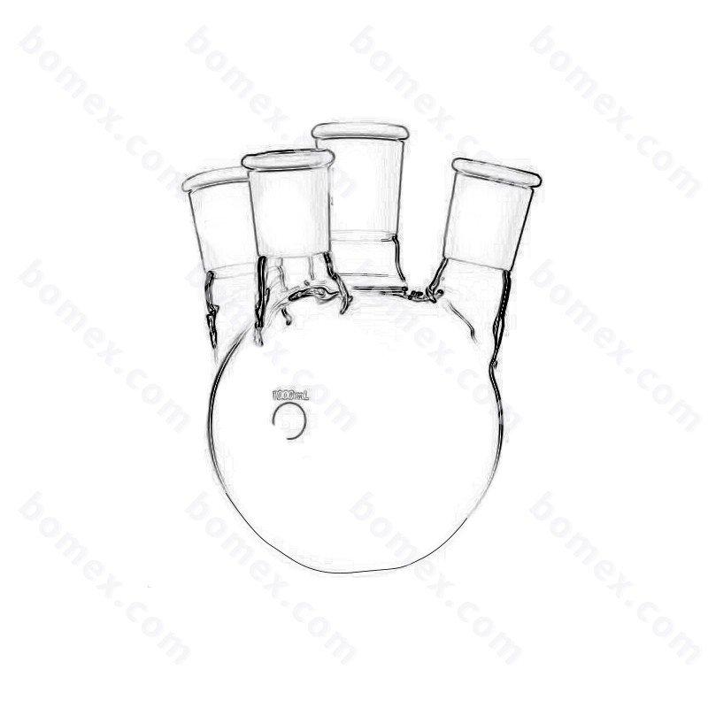 小角度四口球瓶